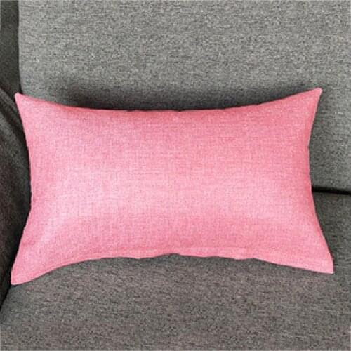 2021 30*50cm Durable Imitation cotton Pillow Case Fashion Solid Color Cushion Cover Home Textile Decoration Pillowcase Free