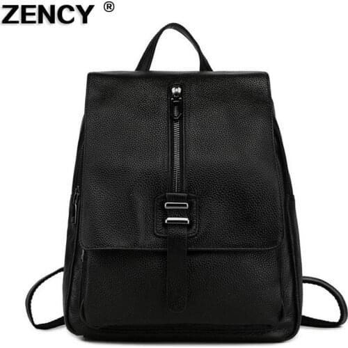 2020 Fashion Genuine Cow Leather Womens Backpacks Ladies Backpack First Layer Cow Leather Top Layer Cowhide Bags Mochila Purse