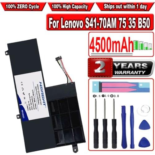 4500mAh L14M2P21 L14L2P21 Laptop Battery for Lenovo S41-70AM 75 35 B50 IdeaPad 300S Yoga 500-151BD 510S-14ISK 15ISK 14IHW80N5