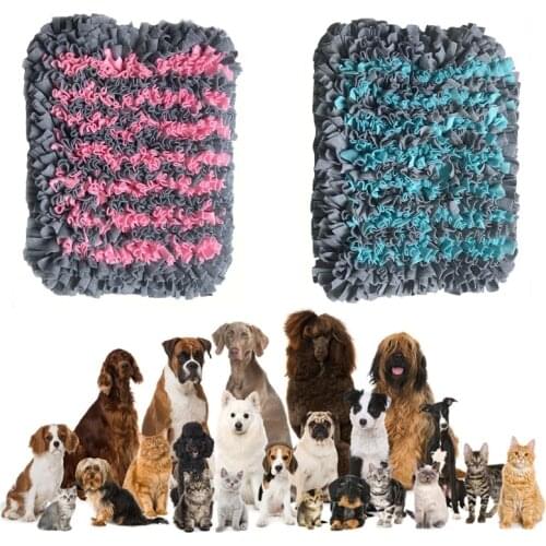 52x40cm Pet Dog Snuffle Mat Nose Smell Training Sniffing Pad Slow Feeding Bowl Food Dispenser Carpet Non-Slip Puzzle Toy