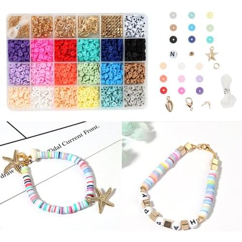 6mm Round Polymer Clay Beads Loose DIY Jewelry Making Handmade Beads Needlework DIY Necklace