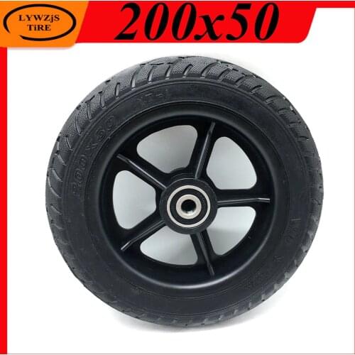 8 Inch 200x50 Solid Wheel Tyre 200*50 Solid Tire with Plastic Hub for Electric Scooter Accessories