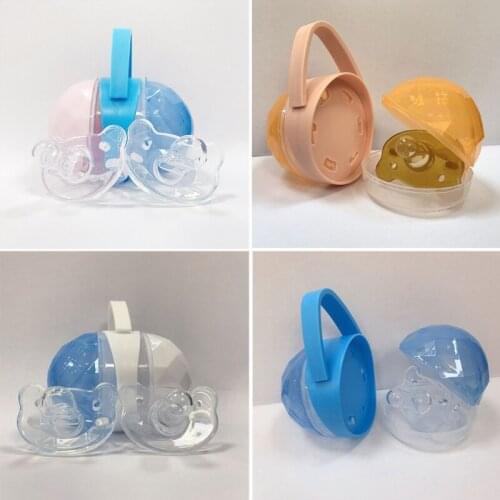 97BC Baby Box Pacifier Baby Soother Container Holder Box Travel Storage Case Safe Holder Pacifier Plastic Box