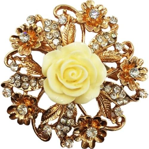 Aczuv White Brooches For Clothes