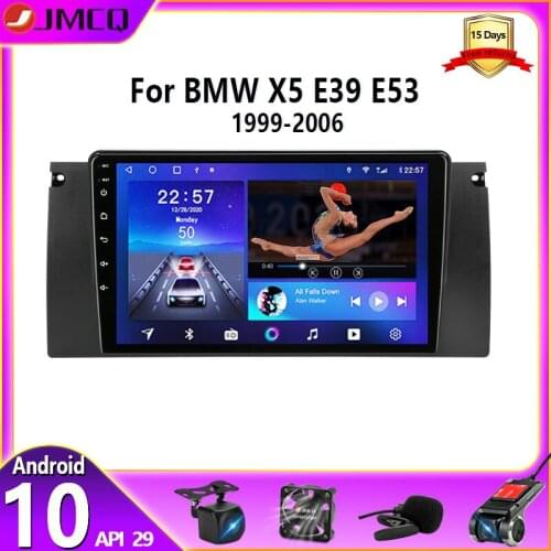 JMCQ 2 din Android 10 Car Radio Multimedia Video Player Navigation GPS For BMW X5 E39 E53 1999-2006 2din auto stereo IPS screen
