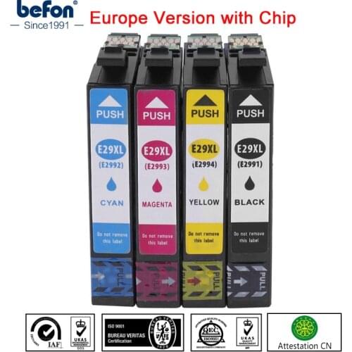Befon Compatible Cartridge Replacement for Epson T29XL 29XL T2991 T2992 T2993 T2994 2991 2992 Ink Cartridge for XP-235 XP332