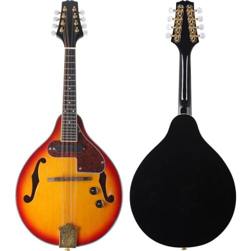 8 String Electric Mandolin Guitar A Style Rosewood Fingerboard Mandolin Beginners Adults Musical Instrument With Bag Picks Capo