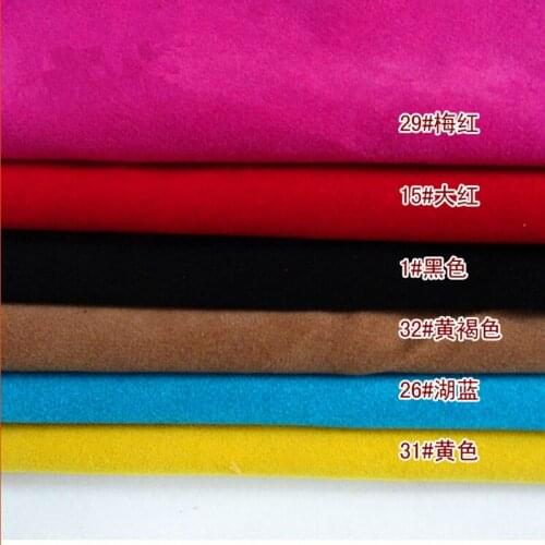 PU Faux Leather Fabrics 0.6MM Thickness Decorative French-sided cashmere Cloth Artificial Sewing DIY Material Leather Wholesale