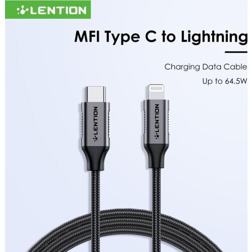 MFi USB Type C to Lightning Cable for iPhone 12 Mini Pro Max 8 PD 18W 20W 45W Fast USB C Charging Data Cable for Macbook Pro/air