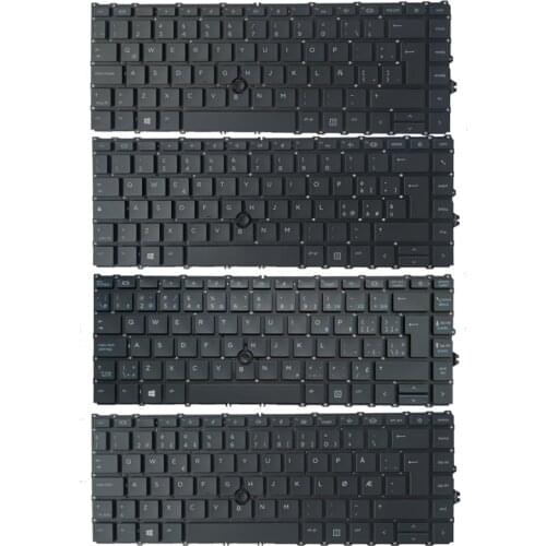 NEW For HP 840 G7 745 G7 Canadian French CF/Italian IT/Latin LA/Nordic NE laptop keyboard With pointing stick no backlight
