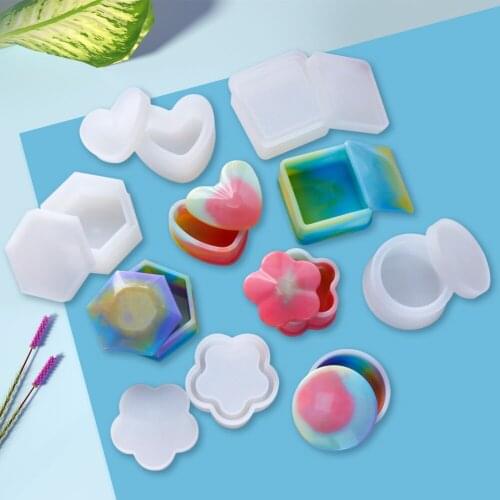 Handmade Storage Box Mold Jewelry Display Storage Box A Variety of Resin Crystal Silicone Model Wholesale