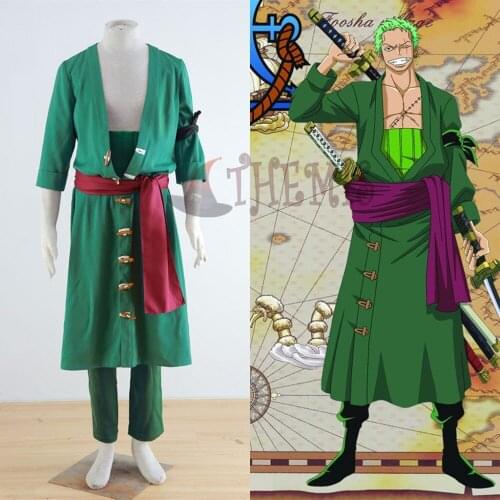 Athemis ONE PIECE cosplay Roronoa Zoro cosplay costume male XL