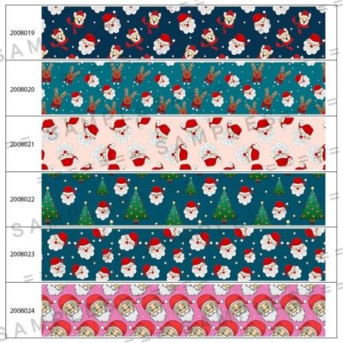 Christmas Present Ribbon 5 Yards Grosgrain/Satin 25mm/38mm/50mm/75mm for DIY Handmade Materials 2008019 200802