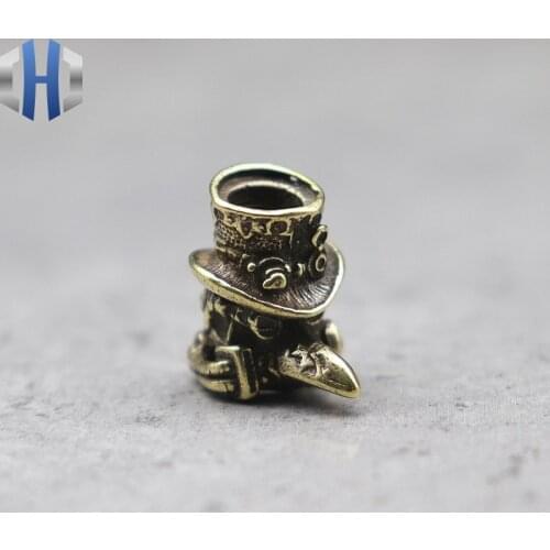 Copper Knife Pendant EDC Tool Pendant Flash Pendant Umbrella Pendant Doctor Brass Edition Knife Beads