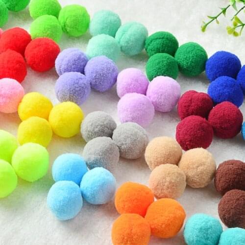 Pompom Mini Fluffy Soft Pom Poms Pompoms Ball Furball Handmade for DIY Crafts Home Decor Sewing Supplies 8/10/15/20/25/30mm 20g