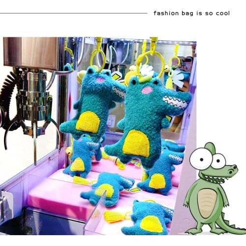 Cartoon Plush DIY Series Little Crocodile Cute Creative Keychain Tassel Bell Key Chain Pendant