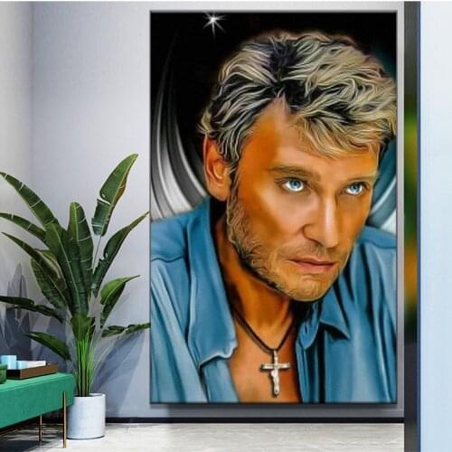 DIY 5D Diamond Mosaic Johnny Hallyday 5d Diamond Painting Cross Stitch Kits Embroidery Figure Idol Full Square Round Rhinestones