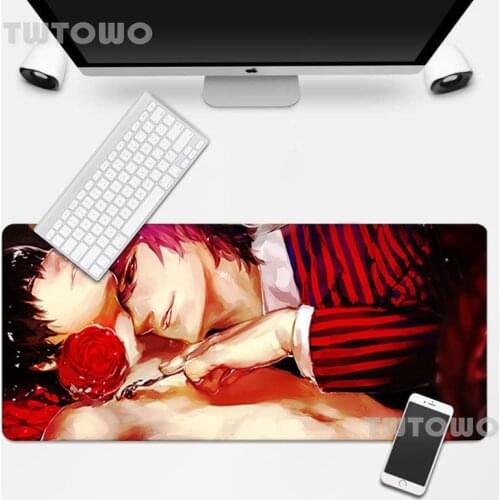 Anime Bl Gay My Favorite New Computer Mouse Pad Art Anime Lovely Natural Rubber Cartoon Gamer Carpet Home Keyboard Pad