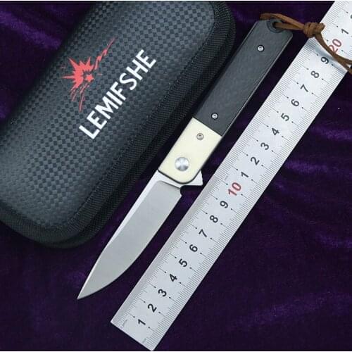 New L628 folding knife M390 blade carbon fiber handle outdoor camping kitchen knife hunting fruit knife EDC tool