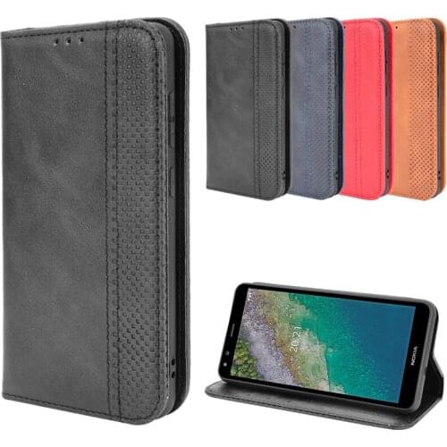 Suitable for Nokia C01 plus flip magnetic protective shell wallet type Nokia C1 plus mobile phone full leather protective case