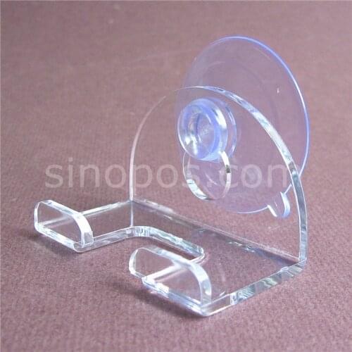 Suction Cup Acrylic Razor Holder, shaver bathroom window showcase display hanger clear hammer hardware tool storage bracket rack