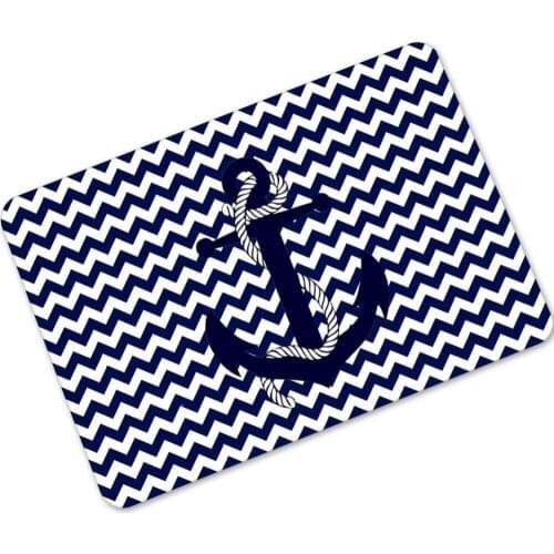 Stripe ships anchor print Mat carpets for living room bedroom Entrance mat/rug Bathroom kitchen Anti-Slip pad/Carpet Home Decor