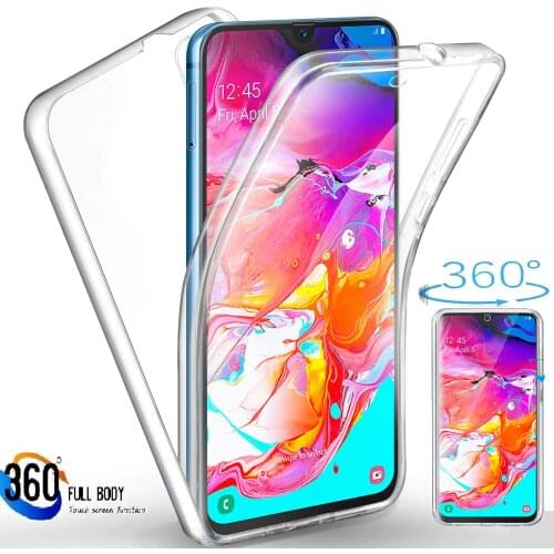 360 Clear Full Cover For Samsung Galaxy A50 A40 A30 A20 A20S A20E A10 A10S S8 S9 S10 J4 J6 A6 A8 Plus A7 2018 J3 J5 J7 2017 Case