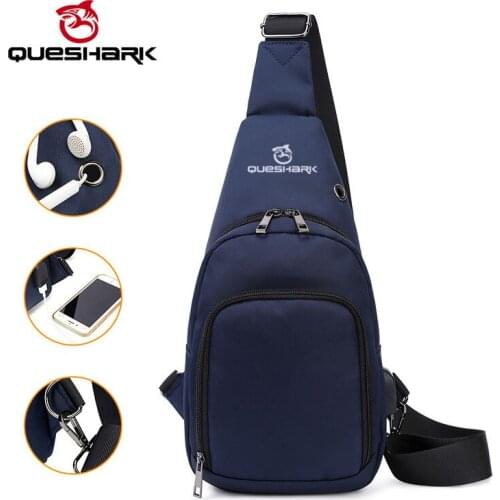 QUESHARK Professional Oxford Cloth Waterproof Outdoor Camping Should Bag Multi-function Climbing Hiking Riding Chest Bag