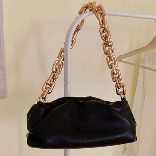Luxurious fold acrylic chain shoulder bag classic style crossbody bag fashion shoulder bag underarm bag