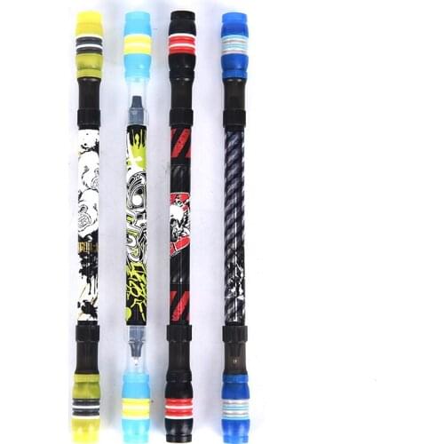 Non Slip Cool Spinning Pen Champion Spin Rolling Ballpoint Pen Finger Playing Gaming Creative Black Gel Pen Toy For Kid