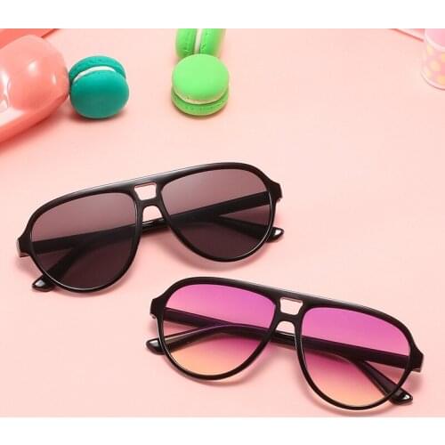 2021 Mirror Kids Sunglasses Children Gradient Colorful Pink Sunglasses UV400 Girls Boys Baby Sun Glasses Oculos Masculino