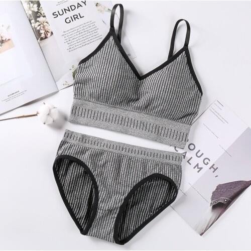 Sports Bras Push Up Sports Bra Underwear Set Fitness Runninga Sport Tops Jogging Gym S-XL Women Sports Bra Lingerie Set Intimate