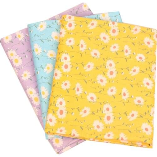 Printed Fabric By The Yard 100% Cotton Flower Pattern Cloth For Sewing DIY Craft Supplies Material Clothes Dress Making 45*145cm