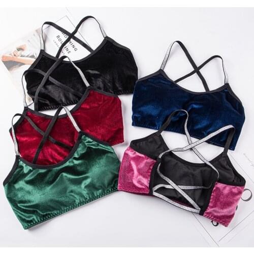 Women Tube Top Seamless Underwear Push Up Bras Beauty Back Crop Top Lingerie Sexy Back Hollow Padded Camisole Cropped Tops