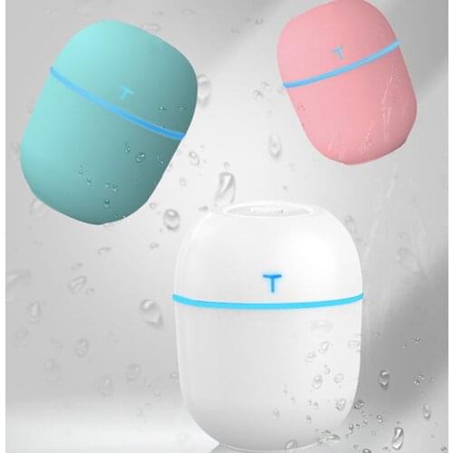 200ml Ultrasonic Mini Air Humidifier Aroma Essential Oil Diffuser USB Charging Home Car Fogger Mist Maker with LED Night Lamp