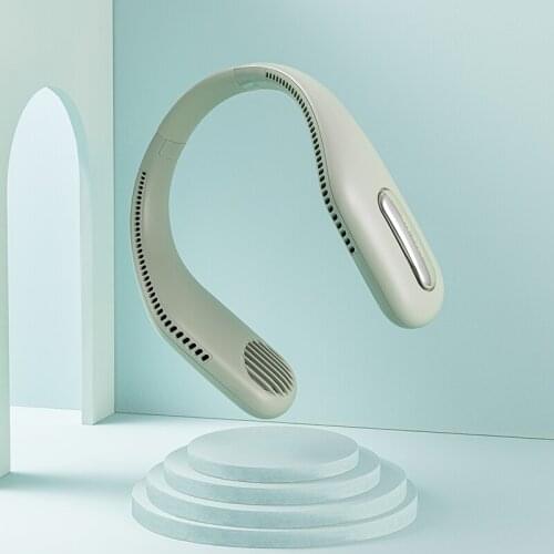 Mini Bladeless Neck Fan Hanging Neck Fan Portable Leafless Fan Silent USB Rechargeable Neckband Fans Ventilador Air Cooler