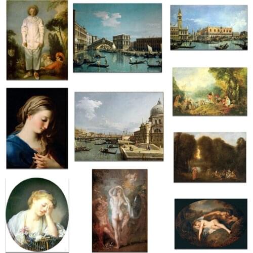 Vintage Canvas Poster Oil Painting Unframed Poster Canvas Print Painting Wall Art Living Room Home Decoration