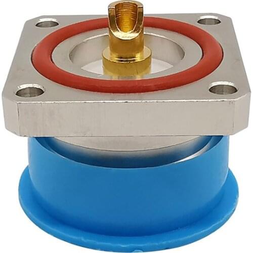 1Pcs L29 7/16 Din Female Jack Center Connector With 4 Holes Flange Solder RF Coax Adapter