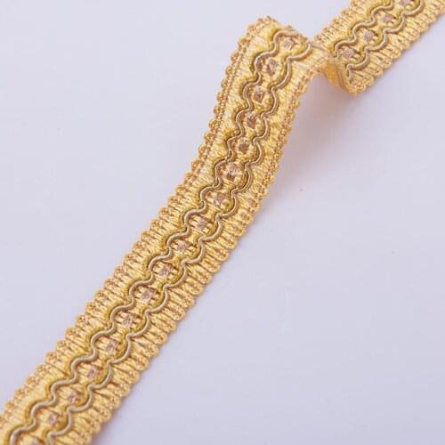 12Yards Lace Ribbon Curtain Lamp Sofa Pillow Edge Tapestry Braid Lace Trim Fringe DIY 2CM Wide Accessories For Sewing