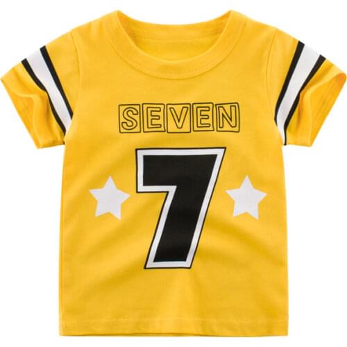2021 Summer Boys Girls T Shirt Letter Print Kids T-Shirt for Boy Cotton Short Sleeve Baby Top Childrens Clothing Brand Dropship