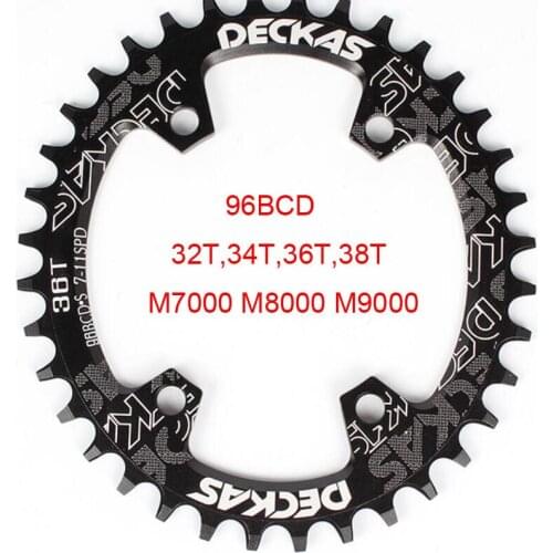 32T 34T 36T 38T 96BCD.S Aluminum Alloy Oval Round Mountain Chainring Chainwheel Bicycle for M7000 M8000 M9000