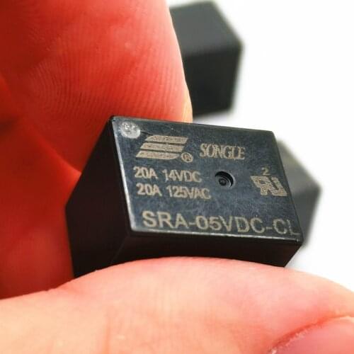 5PCS Industrial electronic circuit board DIY Relay sra-05v 12V 24 vdc-al-cl T74 20A original 4-pin 5-pin