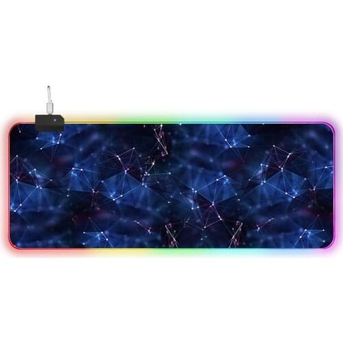 RGB Large Gaming Mouse Pad Purple Beautiful Mousepad Non-slip Rubber Desk Mat Computer Pad Keyboard Pad Laptop Notebook Pad