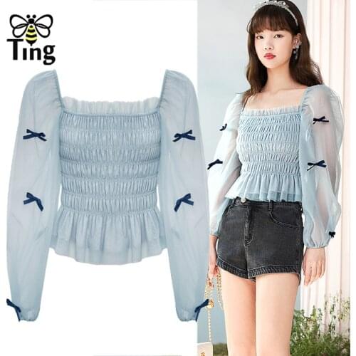 Прозрачные блузки Cechy Daisy China At AliExpress