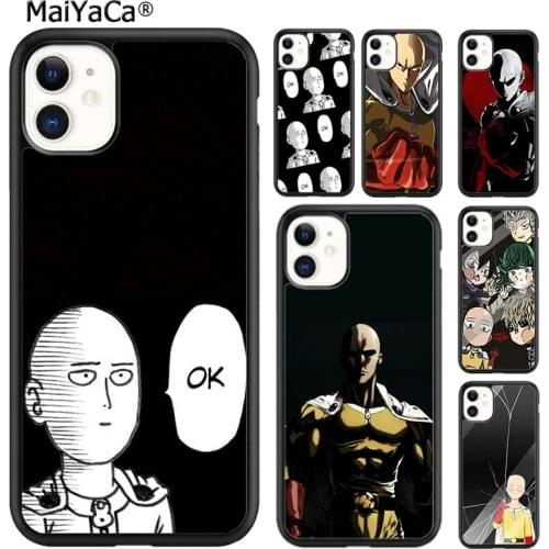 MaiYaCa One Punch Man Japan Manga Phone Case Cover For iPhone SE 6 6s 7 8 plus X XR XS 11 12 pro max Samsung Galaxy S9 S10 shell