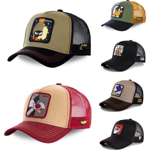 NEW Brand Anime Snapback Cap Cotton Baseball Cap Men Women Hip Hop Dad Mesh Hat Trucker Dropshipping