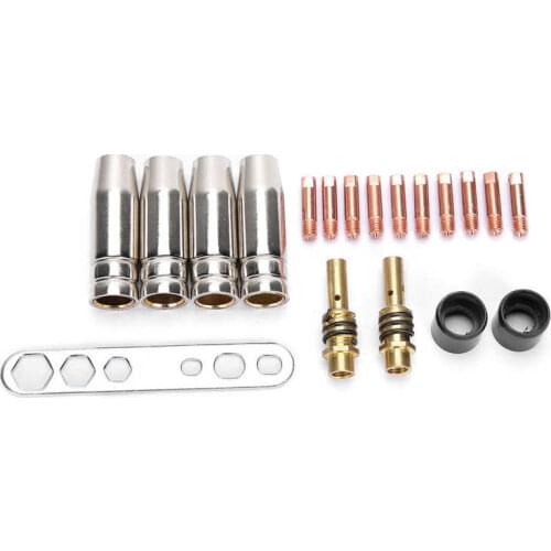 Car tools set box car emergency kit Torch Welding Accessories Kit Nozzles Contact Tips for Binzel 15AK MIG Welder car