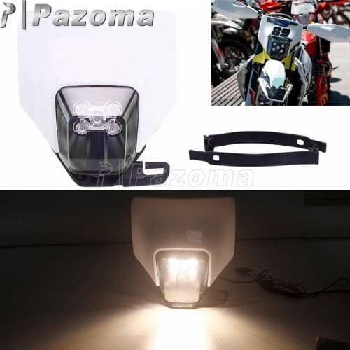 For TE/FE LED Headlight Motocross Headlamp Front Light FE250 FE350 FE450 TE150 TE250 TE300 Enduro Dirt Bike Supermoto Head Light