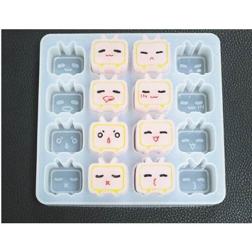 New Silicone Chocolate Mold 16 cavity TV model Baking Tools Non-stick Cake Mold Jelly&Candy Mold 3D Mold Decoration DIY
