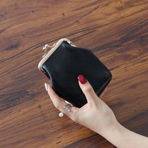 2021 New Fashion Ladies Leather Wallet Retro Short Credit Card Holder Ladies Luxury Coin Purse Ladies Clutch Money Bag